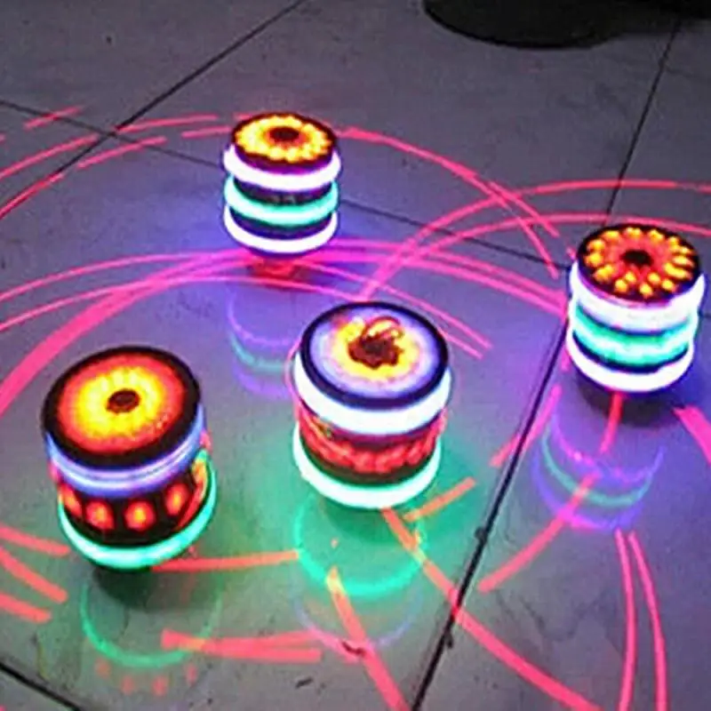 Spinning Top Colorful Flash LED Light Laser Music