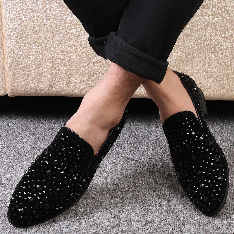 Black Spikes 2022 New Brand Mens Loafers Luxury Shoes