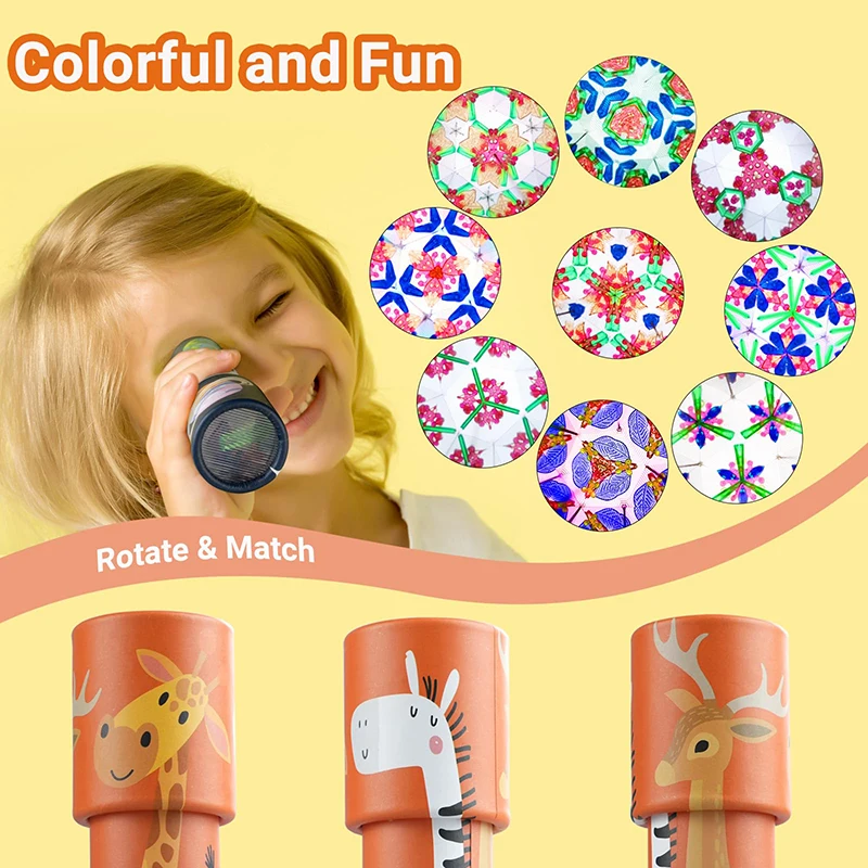 6Pcs Cartoon Kaleidoscope Classic Educational Toys