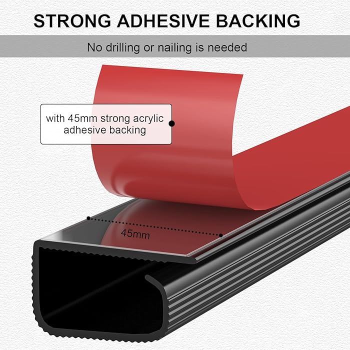 Channel Desk Cable Organizer No Drilling Under Desk Management Tray