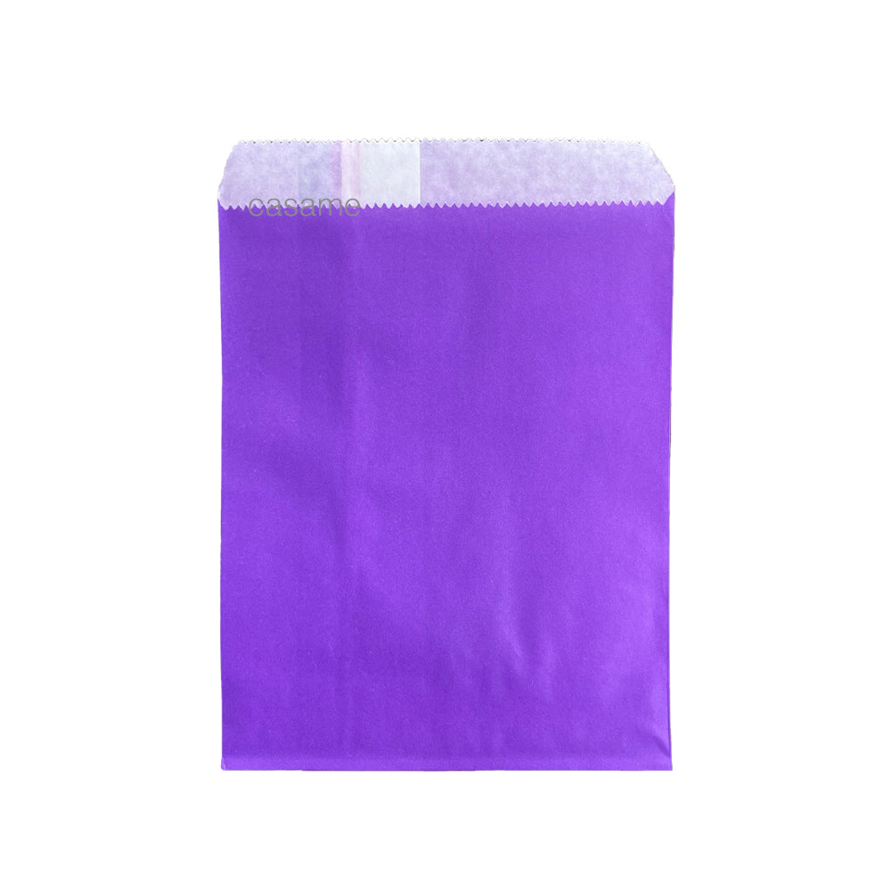 25 Pcs Pure Solid Color Bags Kraft Paper Bag Candy Biscuit Gift Wrapping