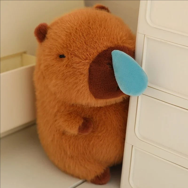 Cute Capybara Plush Toy with Stretchable Snot K Simulation Animal Plush