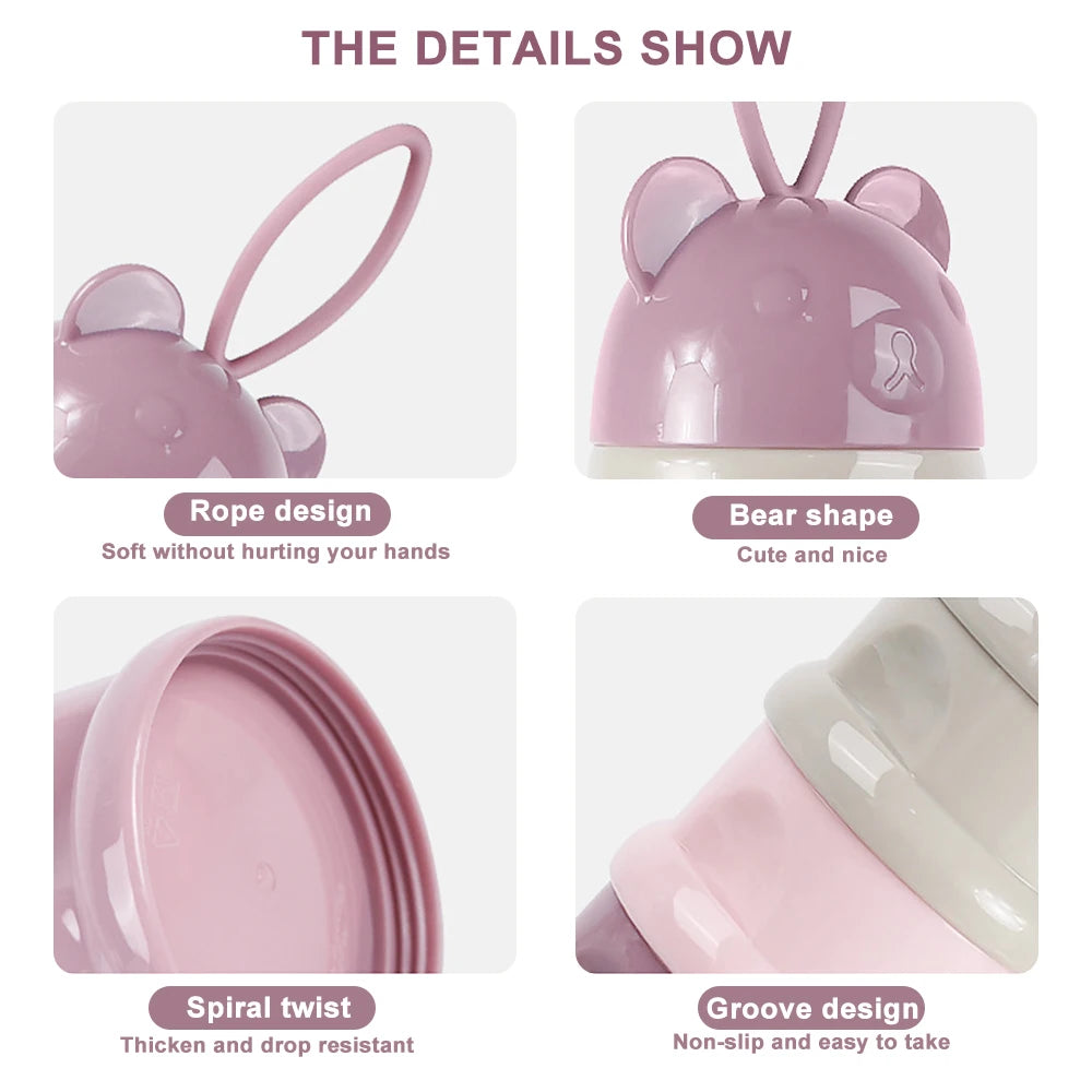 4Layer Bear Style Portable Milk Powder Box