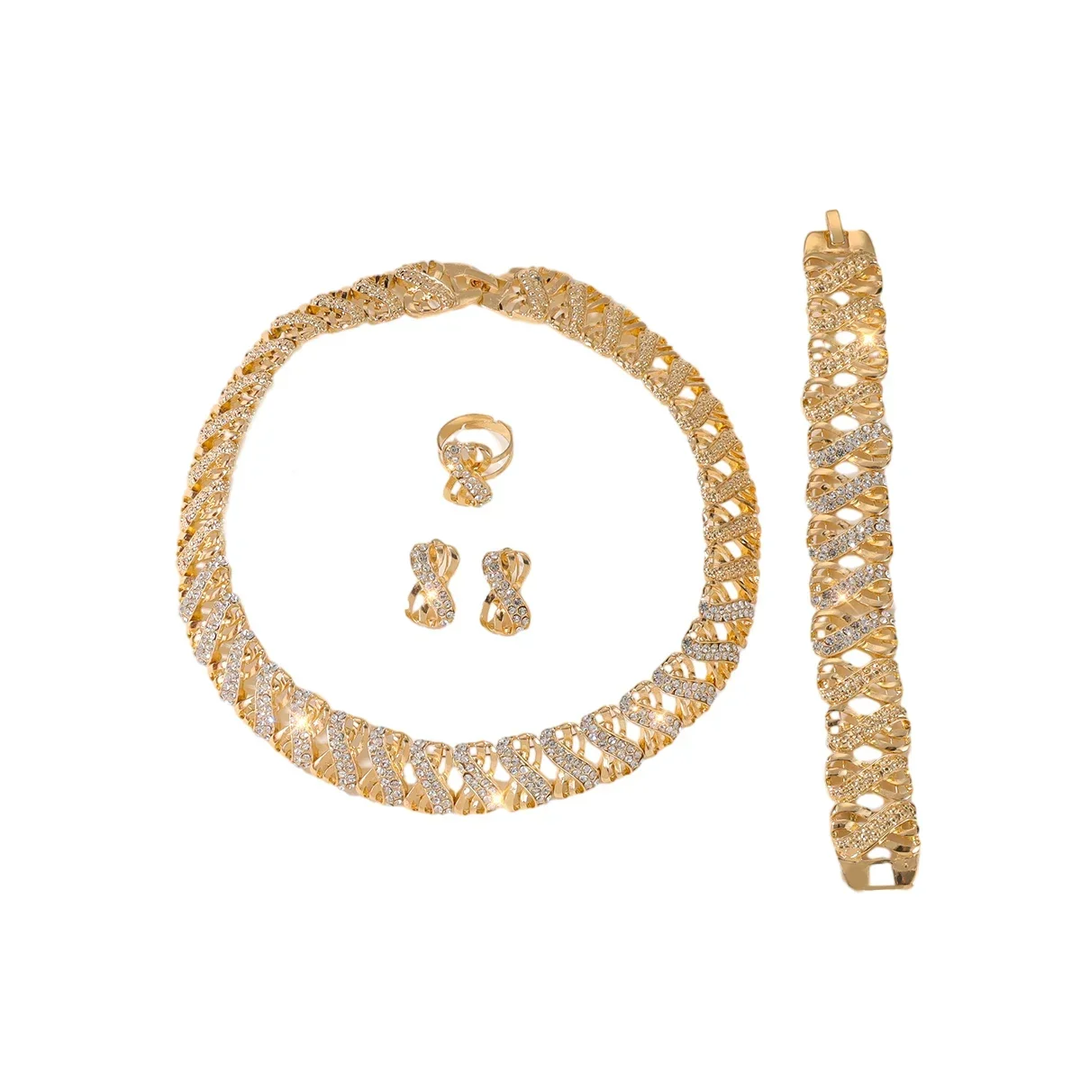 Fashion 18k Gold Plated Jewelry Set