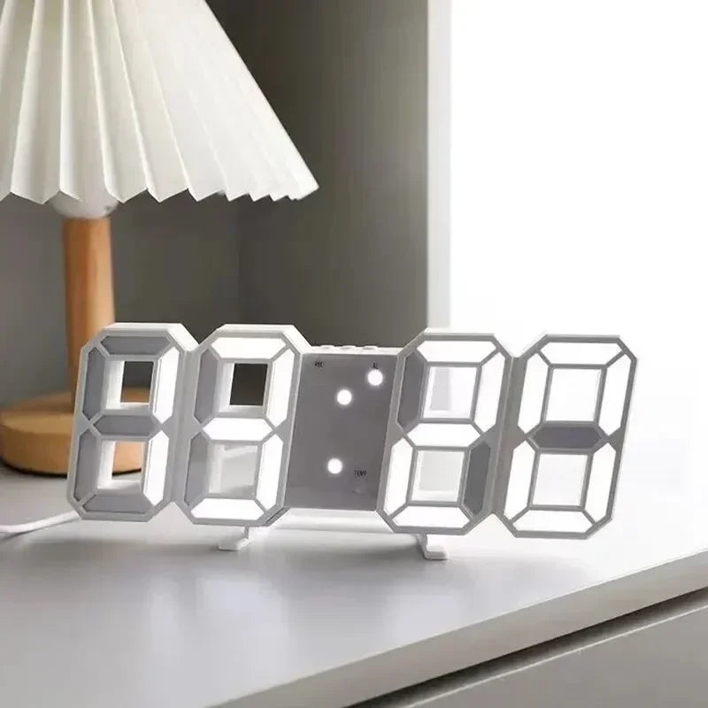 Table 3D LED Alarm Clock Date/Temperature for Home Kitchen