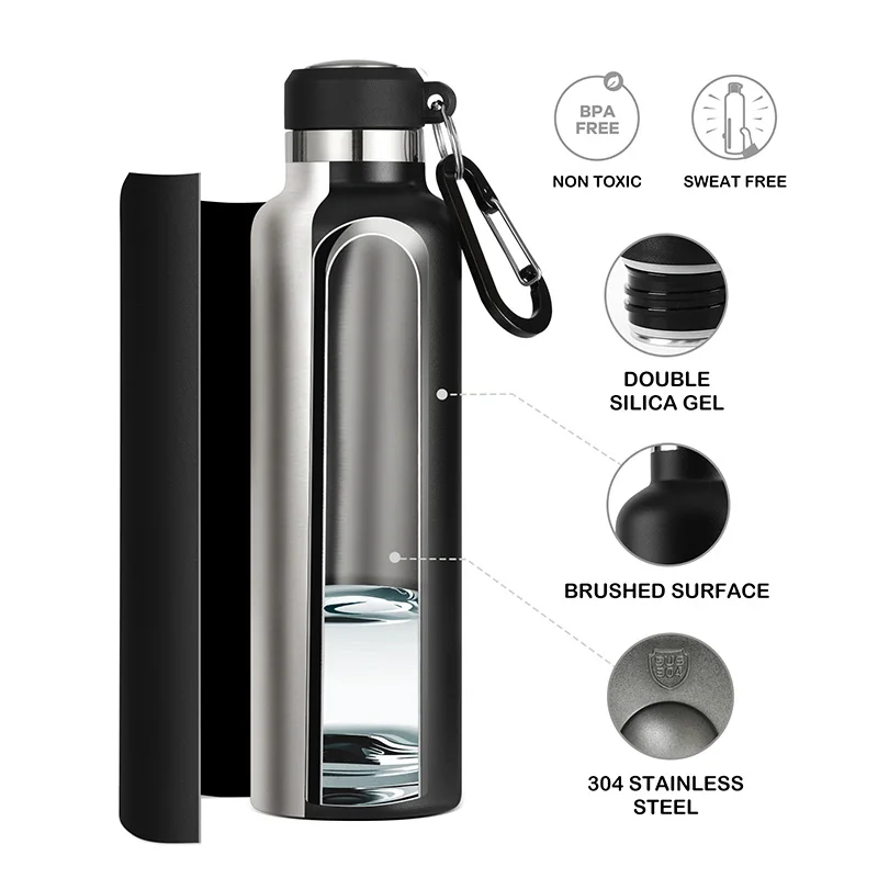 Thermos Portable Water Bottle Stainless Steel