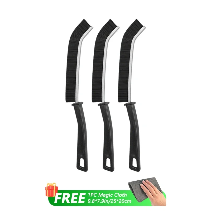 Hard Bristle Crevice Cleaning Brush for Fine Seam Corners