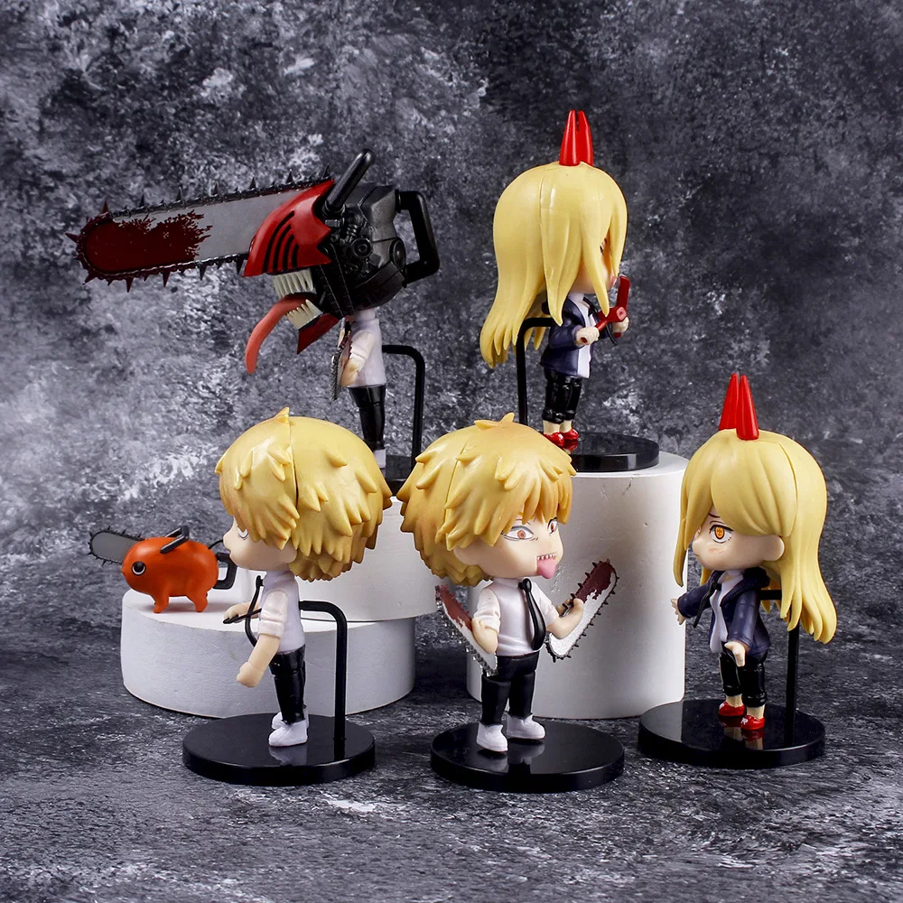 6PCS Chainsaw Man Action Figures New PVC Denji Pochita