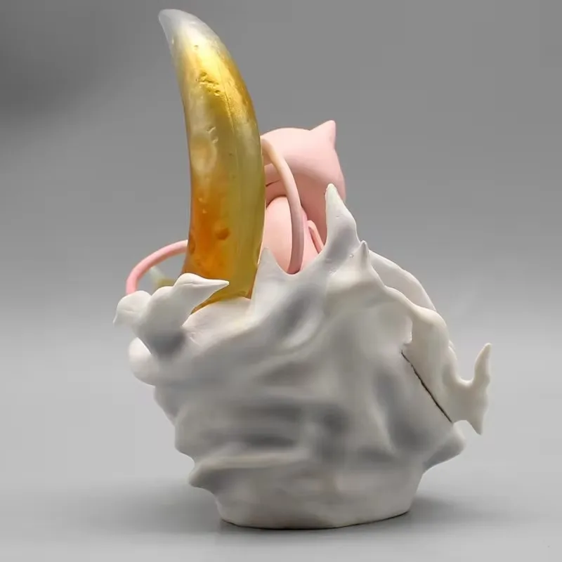 14cm pokemon Kawaii Mew Moon Scene Anime Action Figure Model