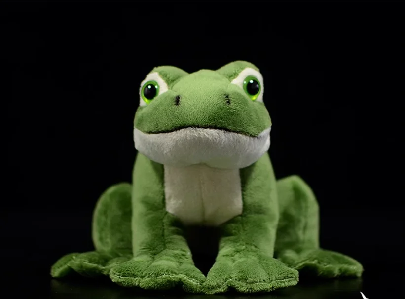 16cm Funny Cute Green Frog Plush Toy Soft StuffedAnial Frog