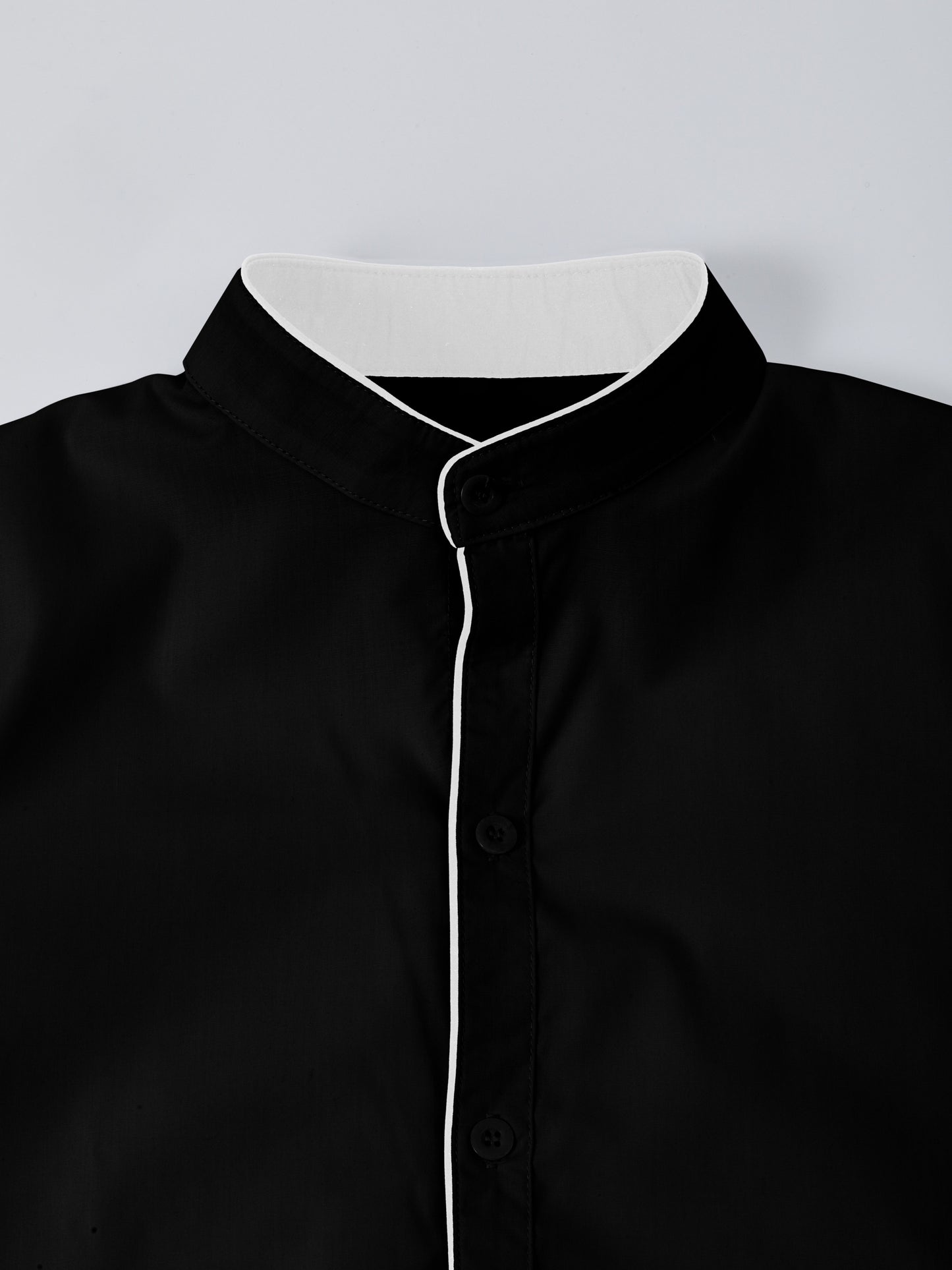 Spring and autumn men's long-sleeved solid color shirt