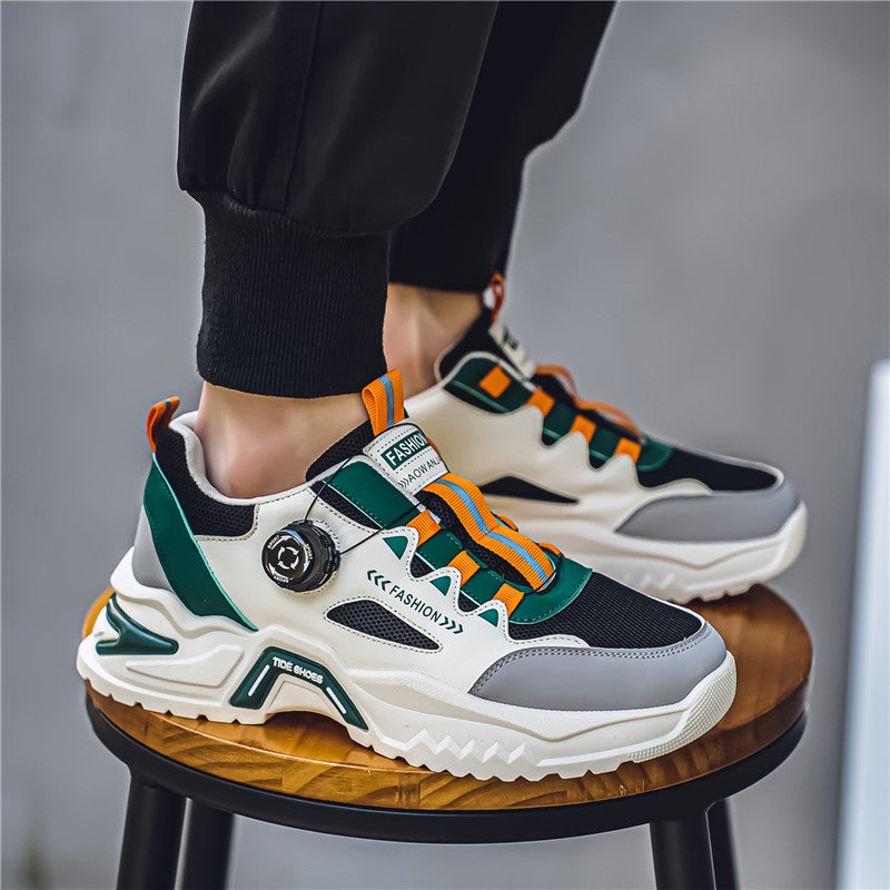 Men's Korean rotating buckle trendy casual sports shoes
