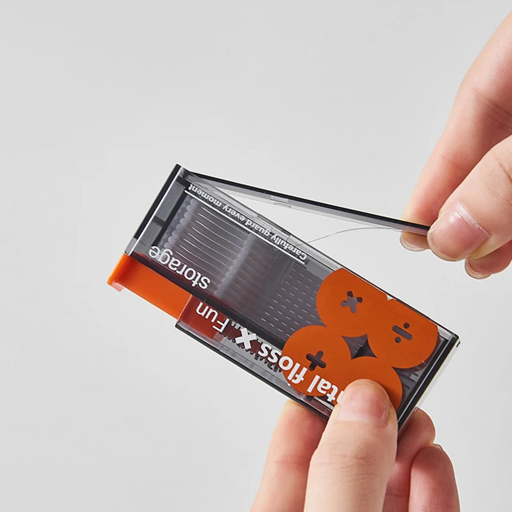 Portable Floss Dispenser Includes 10Pcs Floss