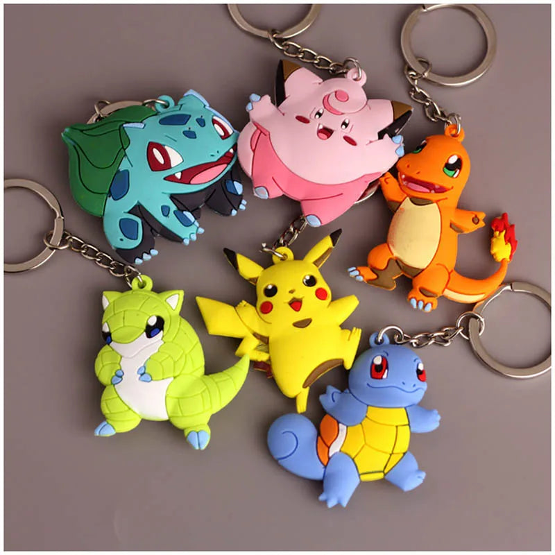 Pokemon Keychain Pikachu Anime Action Figure Toy