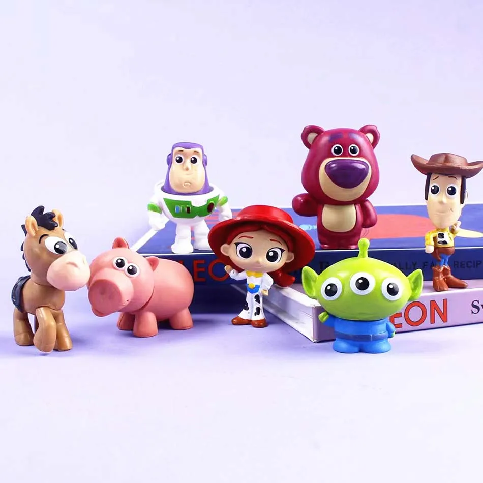 8PCS Disney Toy Story Anime DIY Doll Accessor Action Figure