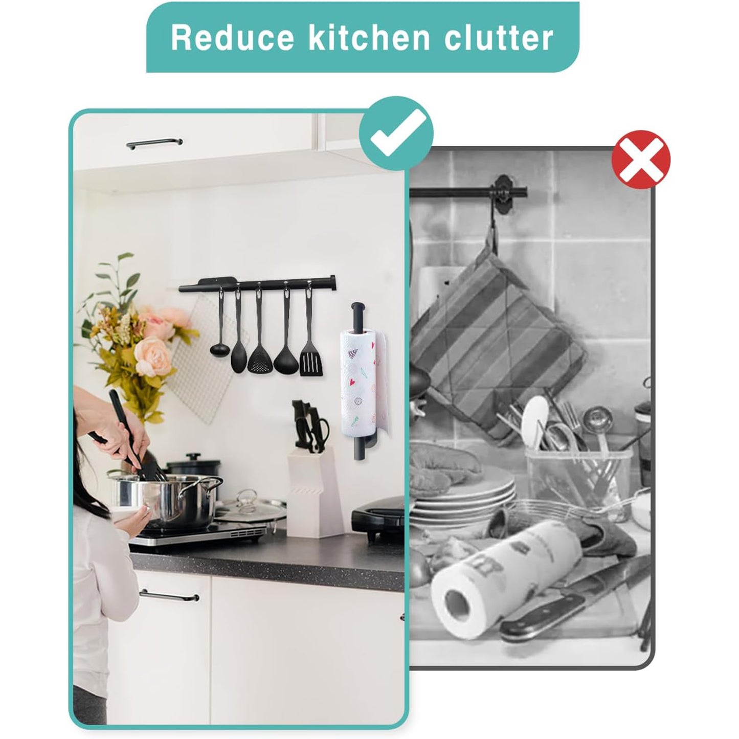 Kitchen Paper Towel Holder Adhesive Tissue Hanger
