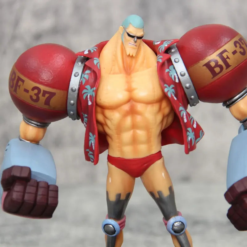 18cm Anime One Piece Figure Gk Franky Action Figures Double Head