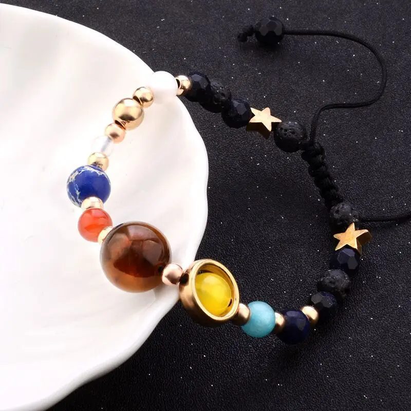 Cosmic Galaxy Solar System Bracelet for Women Men