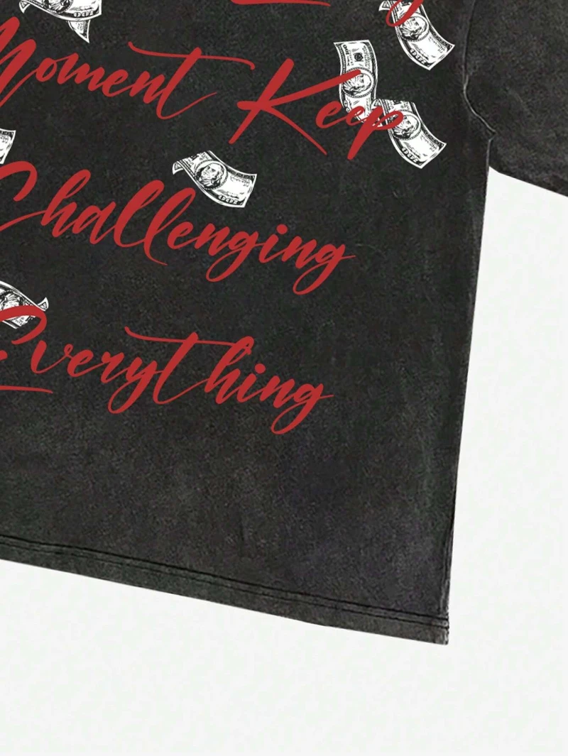 Vintage Portrait Graphic Washed Cotton T-shirt Unisex