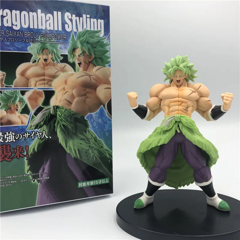 Anime Dragon Ball Z Broly Super Saiyan Figure Broli Green Hair