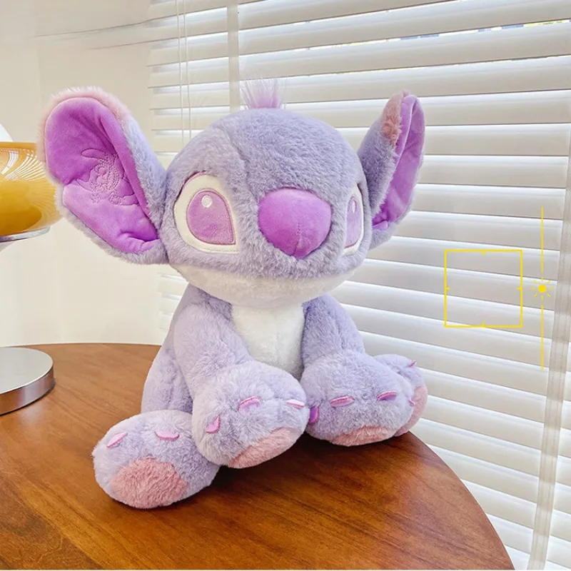 45cm Disney Cartoon Purple Stitch Doll Star Baby Kawaii Plush Toy