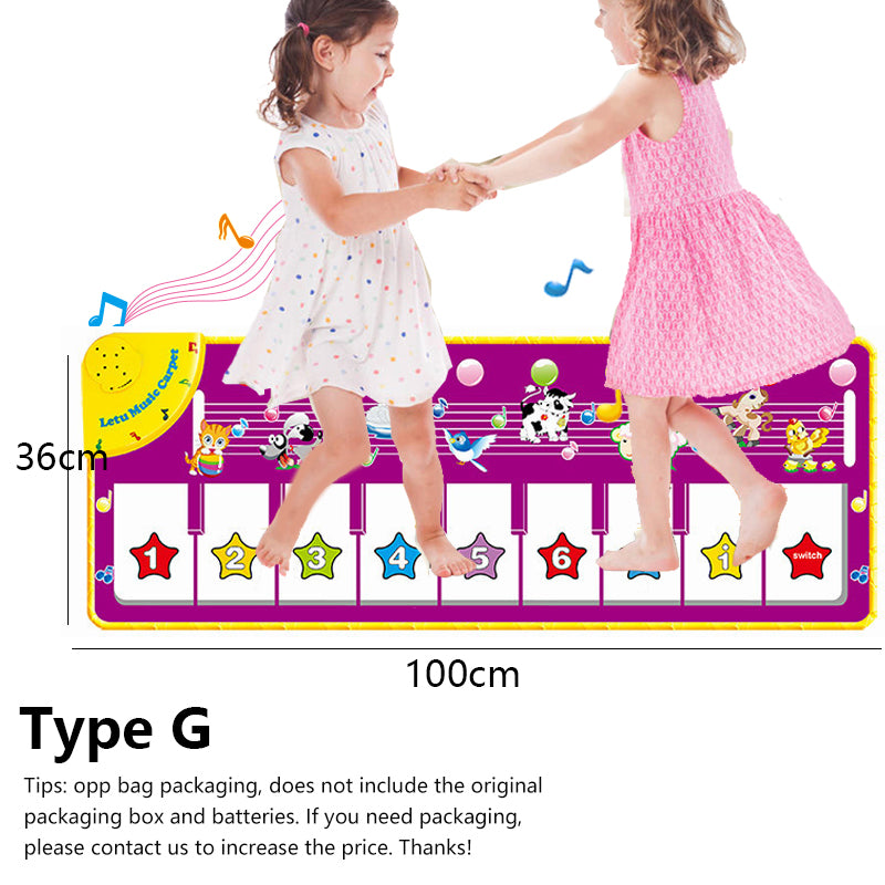 Piano Mat for Kids Children Fitness Keyboard Play Music Carpet