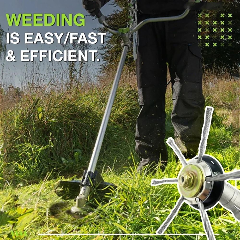 Universal Weed Brush Head Steel Wire Wheel Grass Trimmer