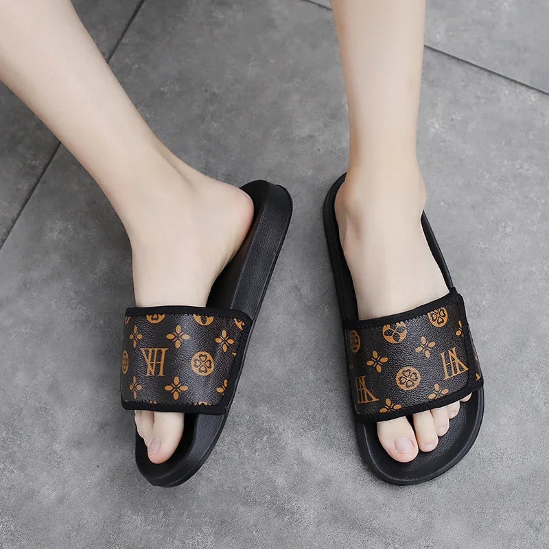 Men's Genuine Leather Sandals Comfortable Man Sandal House Slippers