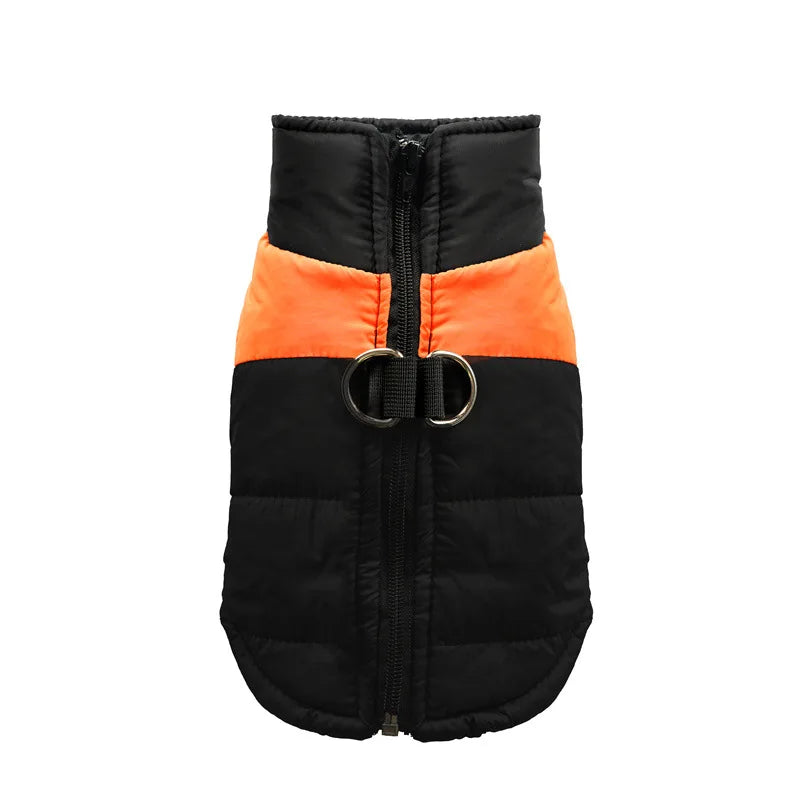 Waterproof Warm Dog Clothes Pet Coat Winter Vest Padded Zipper Jacket Dog