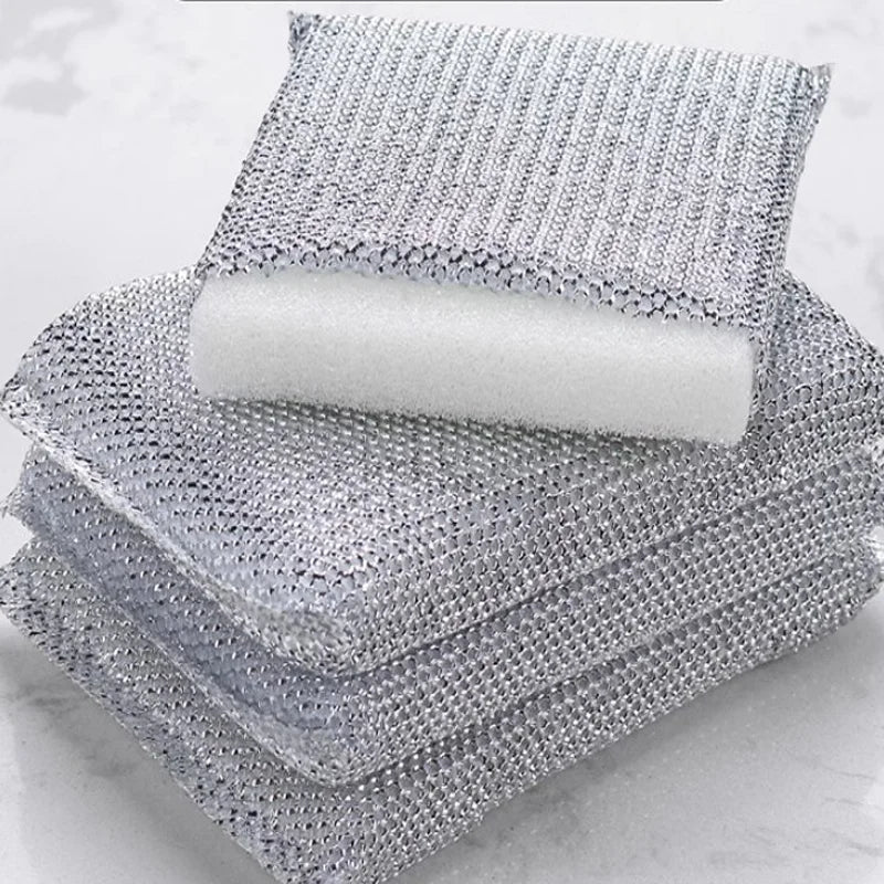 4pcs, Kitchen Dishwashing Sponge, Does Not Hurt Pot Brush Pot Artifact