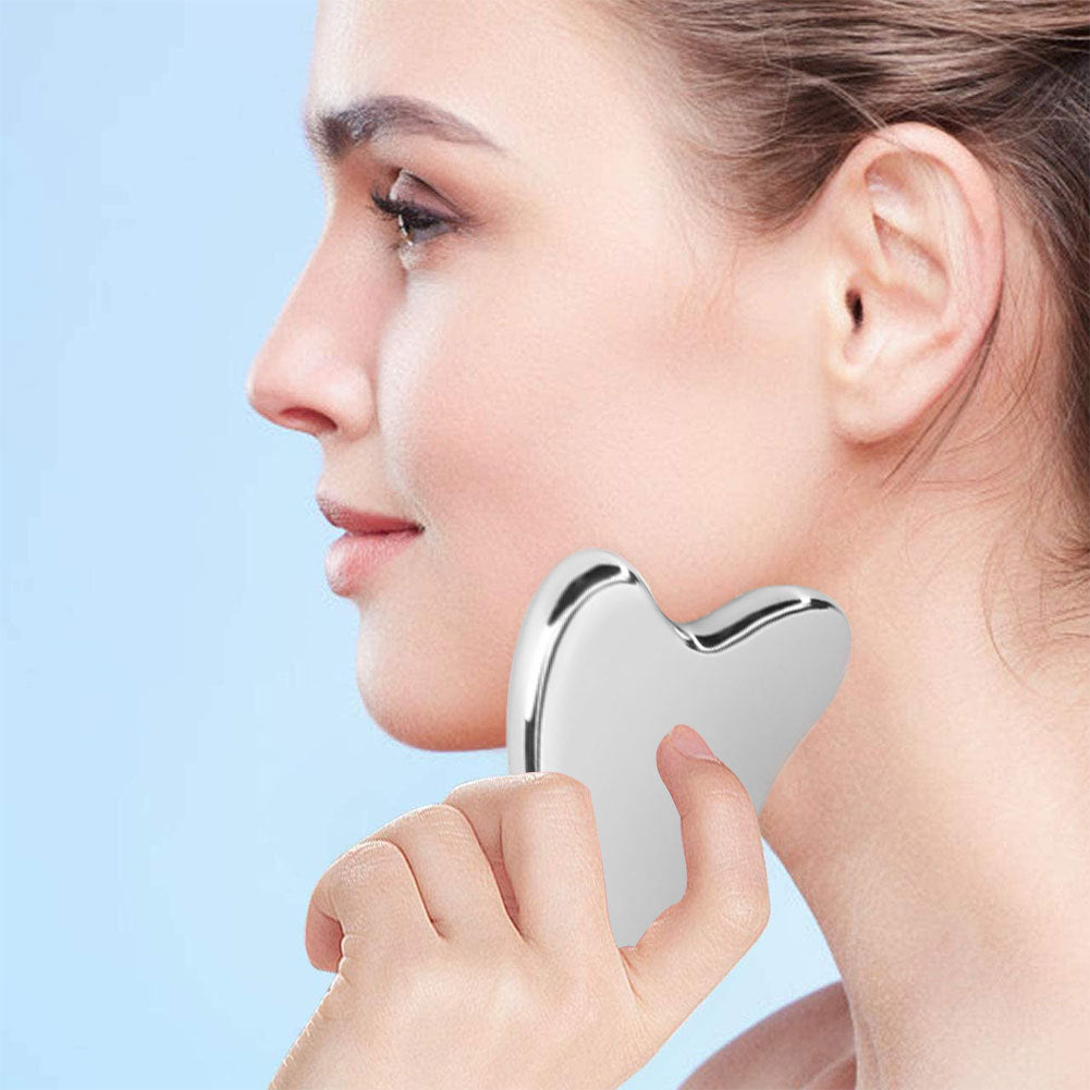 1Pcs Stainless Steel Gua Sha Scraper Massager For Face Neck