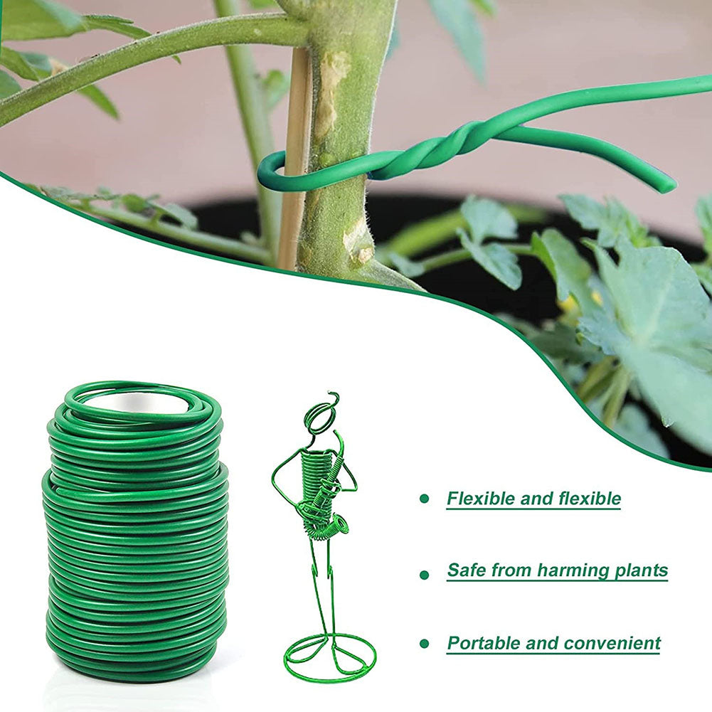 Gardening Cable Ties Plant Twine Green Flexible