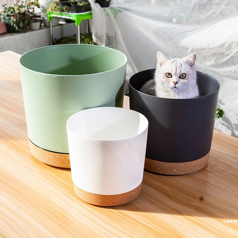 Plant Pot Circular Large Flowerpot Plastic