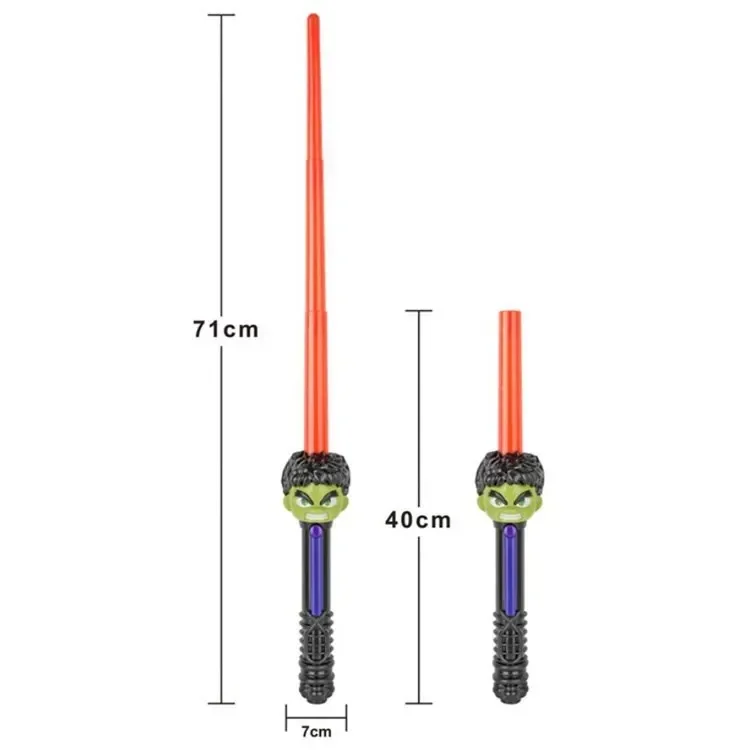LED Light Sound Superhero Sword Figurines Hulk