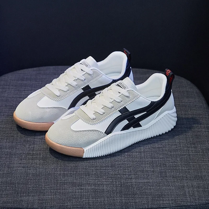 Women Outdoor Jogging Sneakers Spring PU Leather