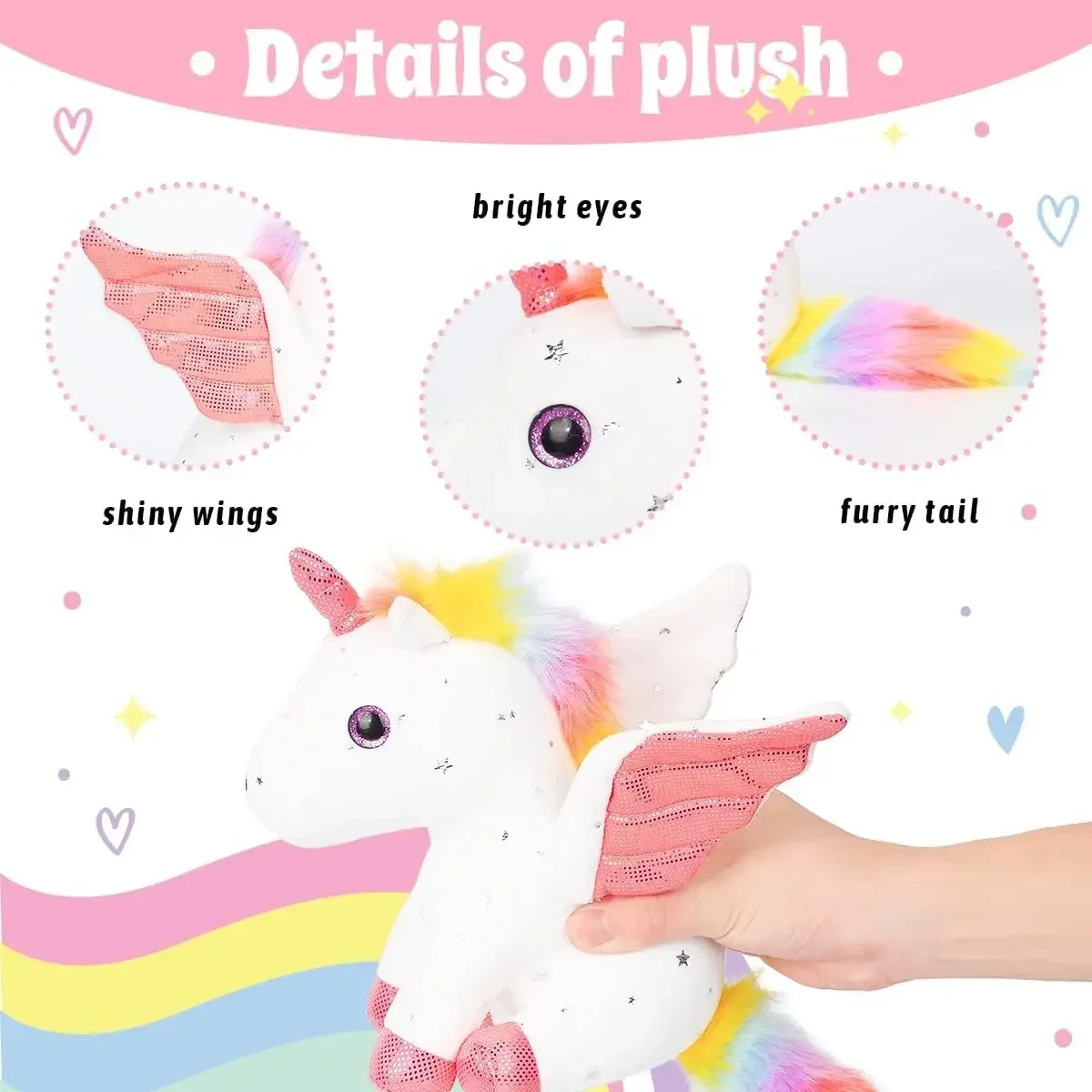 30cm Plush Unicorn Stuffed Animal Cute Plush Toy