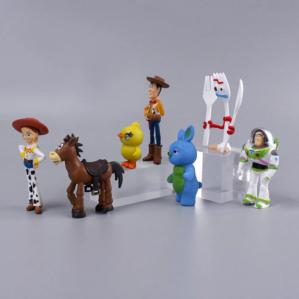 10Pcs Anime Toy Story Action Figure Buzz Lightyear Woody
