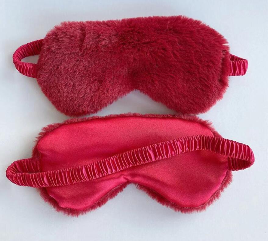Sleeping Mask Sleeping Blindfold Soft Plush Eye Masks