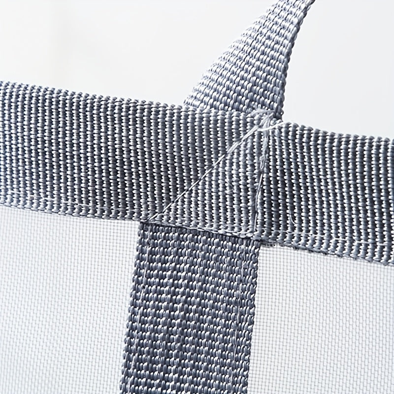 1/2pcs Nylon Mesh Laundry Basket with Handle