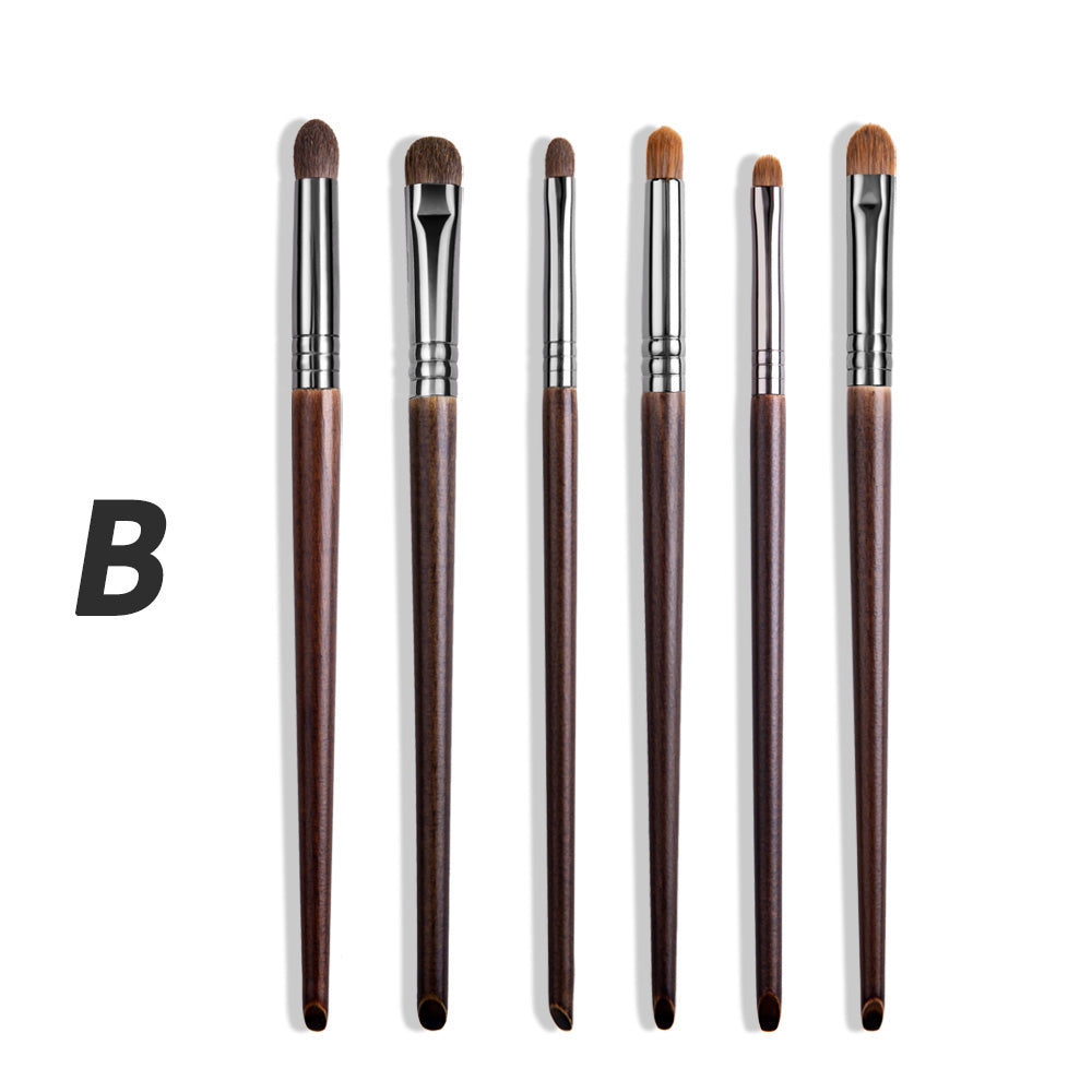 OVW Cosmetic 2/6 pcs Makeup Eye Shadow Brush Set Goat Hair Tool