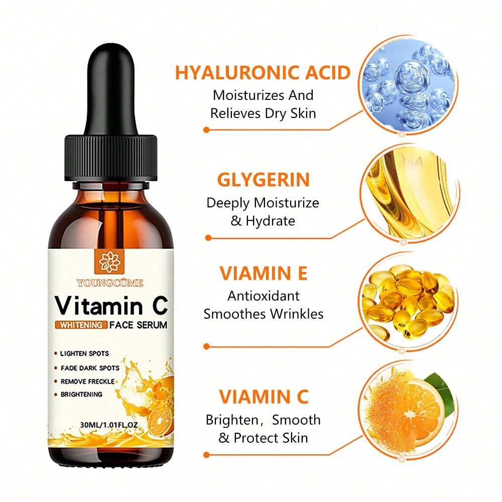 Vitamin C Facial Essence Contains Hyaluronic Acid Dark Spot Remover Moisturizing Repair