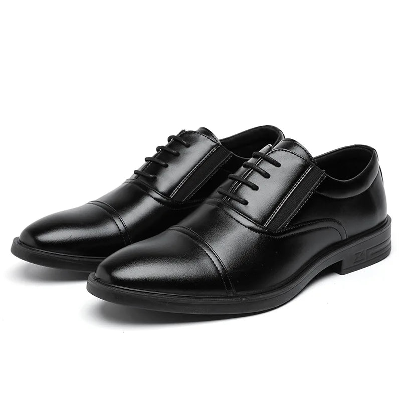 Men's Autumn New Trendy British Style Formal Shoes Three-Link Anti-Slip