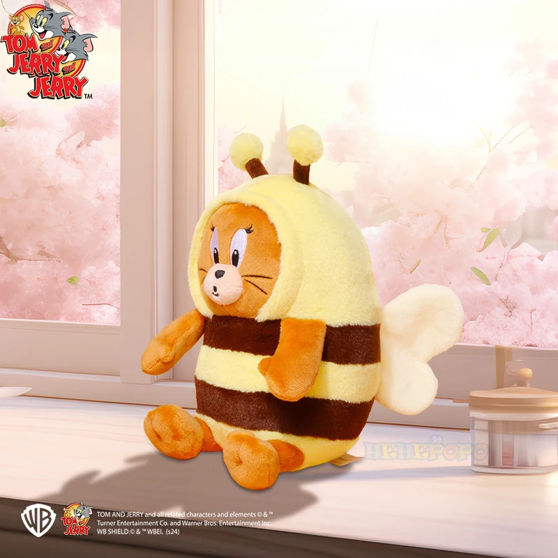 Whimsical Tom and Jerry Plush Dolls in Bee Design