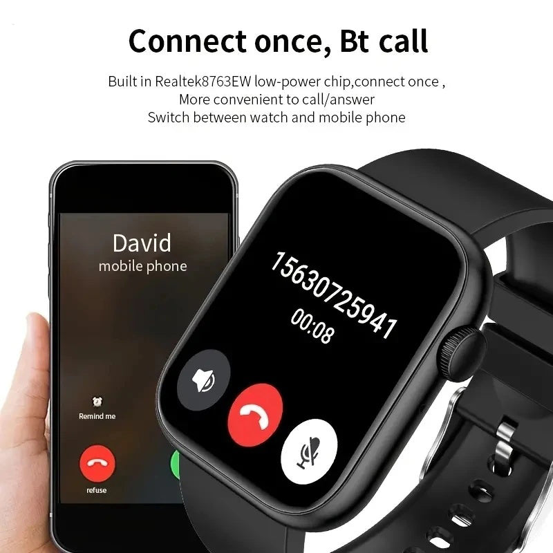 T168 Wireless Calling Smart Watch Make Answer Call Full Touch