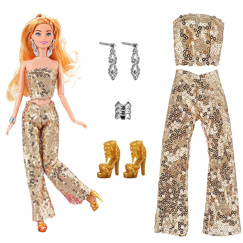 1 Set Fashion Clothes For Barbie Doll