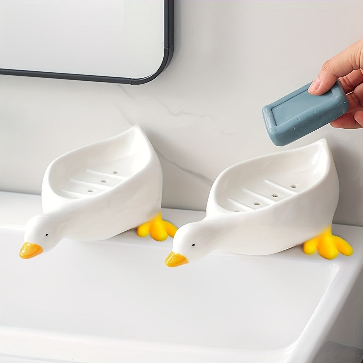 Cute Duck Shaped Soap Dish