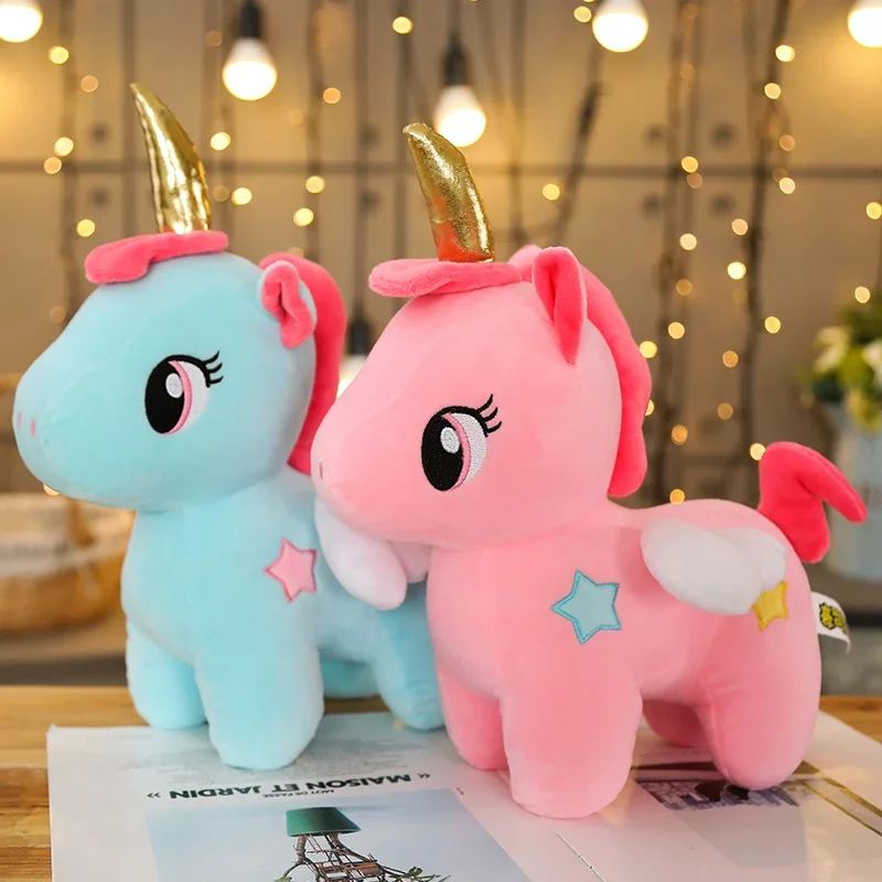 20CM Soft Unicorn Plush Toy Baby Kids Appease Sleeping Pillow Doll Animal Stuffed Plush Toy Birthday Gifts