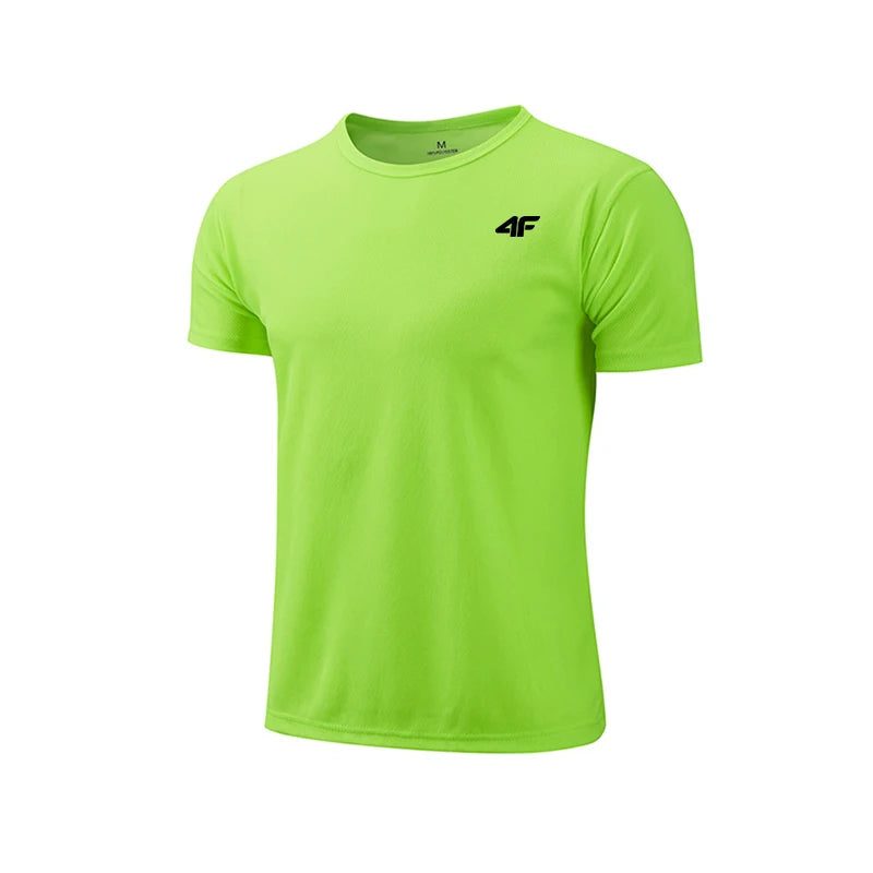 Men's Summer Exercise Trainning T-shirt High Quality Breathable