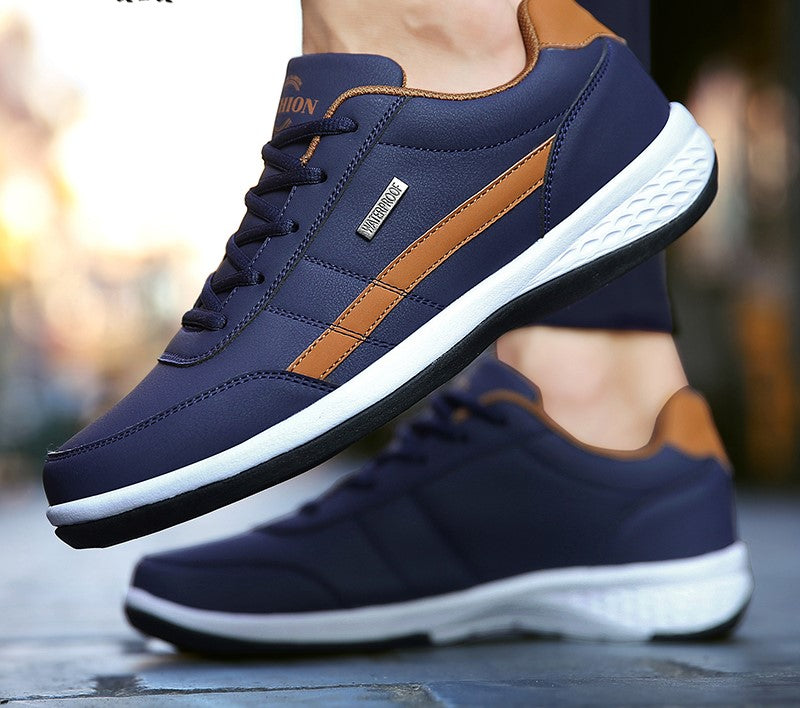 Shoes for Men Leather Sneaker Waterproof Casual Comfortable Men's Sneaker
