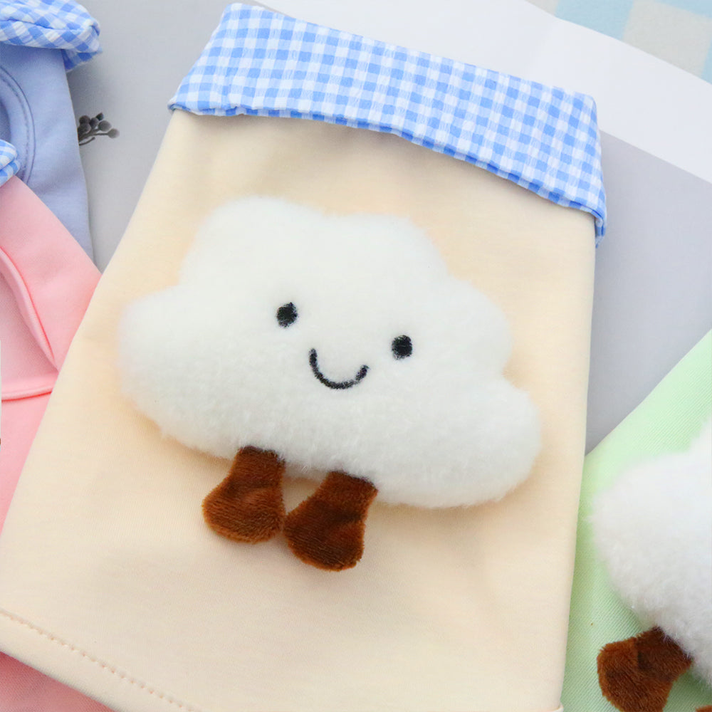 Pet Spring and Autumn Clothing Checkered Collar Polo Shirt Cute